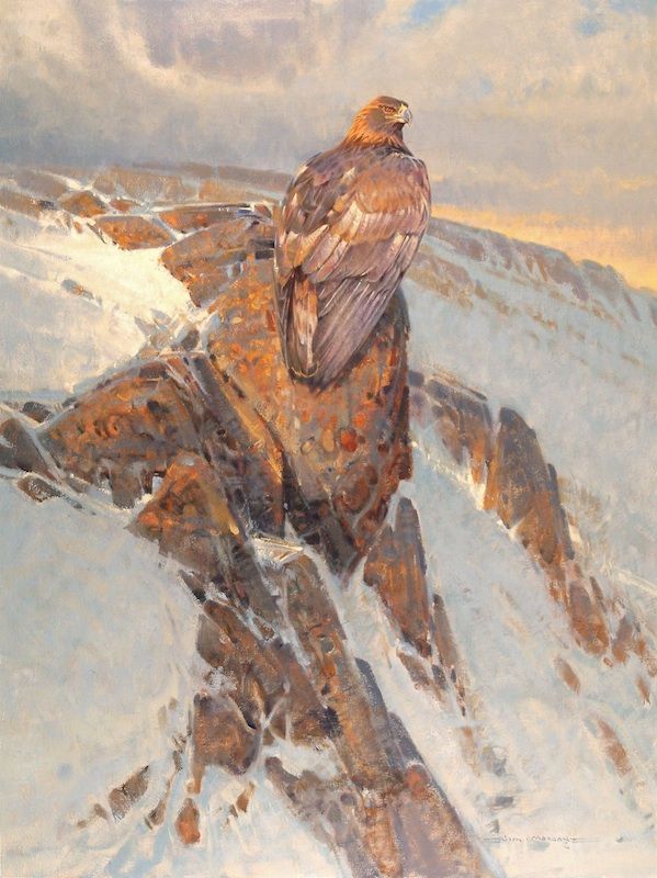 599x800 One With The Wind, 40x30, Oil On Linen - Golden Eagle Painting