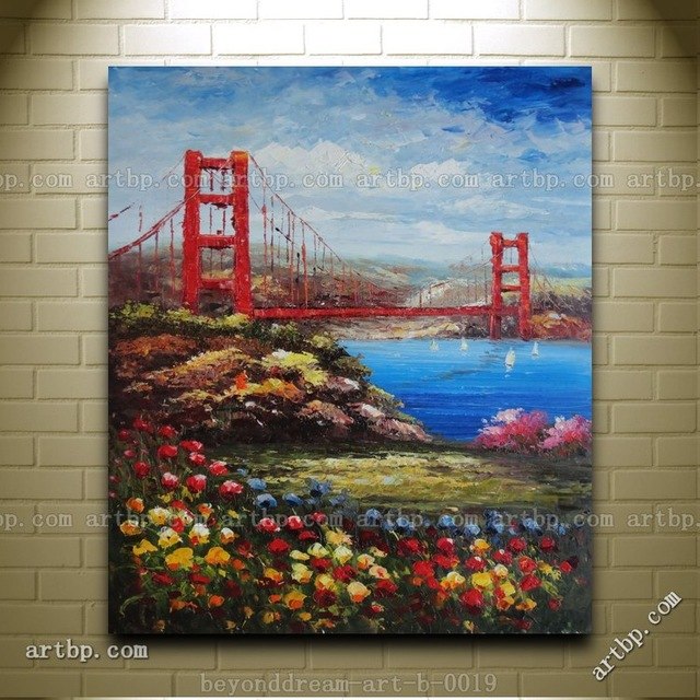 Golden Gate Bridge Acrylic Painting at Explore
