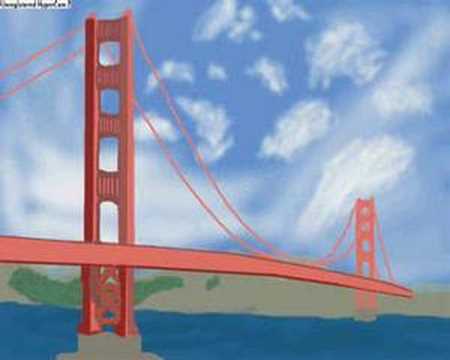 450x360 Speed Painting Golden Gate Bridge - Golden Gate Bridge Acrylic Painting