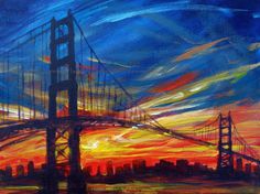 236x176 Golden Gate Bridge Painting - Golden Gate Bridge Canvas Painting