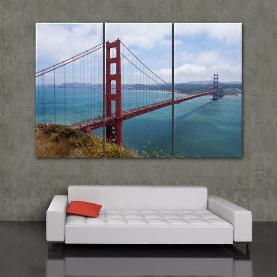 Golden Gate Bridge Canvas Painting at PaintingValley.com | Explore ...