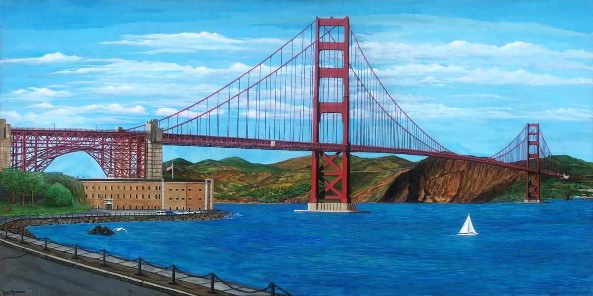 1200x599 Golden Gate Bridge Wall Art Corummasaj.club - Golden Gate Bridge Canvas Painting