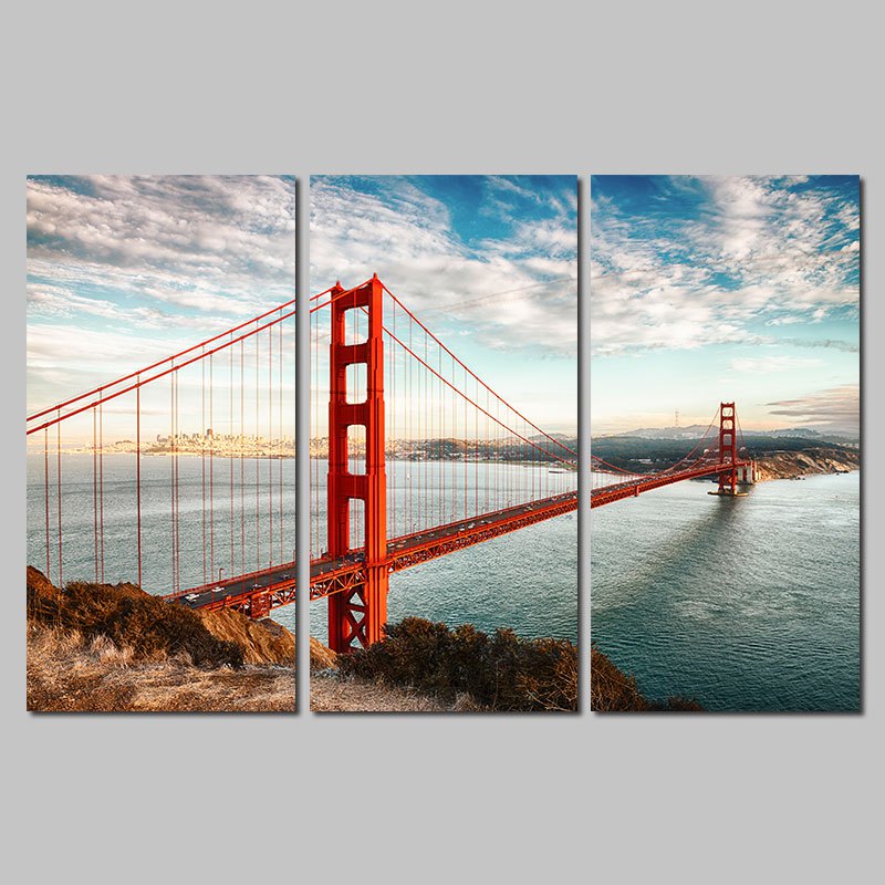 Golden Gate Bridge Canvas Painting at PaintingValley.com | Explore ...