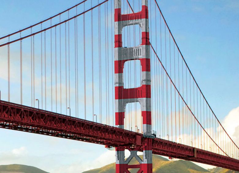 780x565 Golden Gate Bridge Anniversary Via Magazine - Golden Gate Bridge Painting