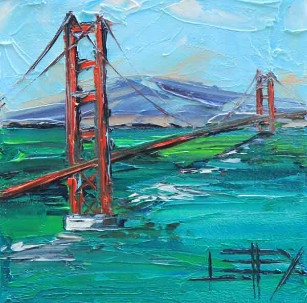 600x593 Golden Gate Bridge Commission Painting - Golden Gate Painting