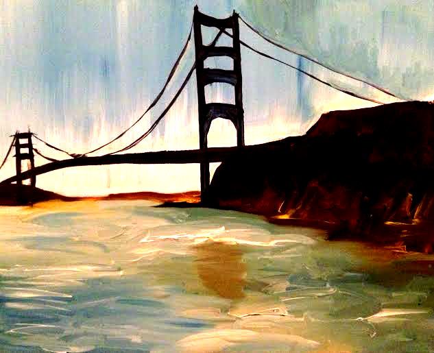 633x515 Golden Gate Paint Nite Buy Tickets - Golden Gate Painting