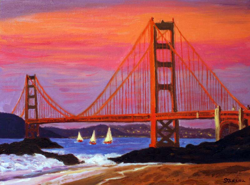 Golden Gate Painting at PaintingValley.com | Explore collection of ...