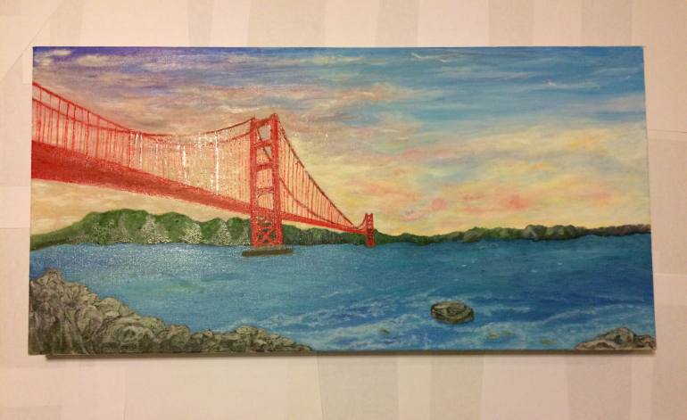 770x471 Saatchi Art Golden Gate Painting By Jamie Postel - Golden Gate Painting