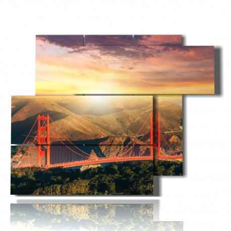 458x458 Modern Painting San Francisco Golden Gate 01 Multilevel 3d - Golden Gate Painting