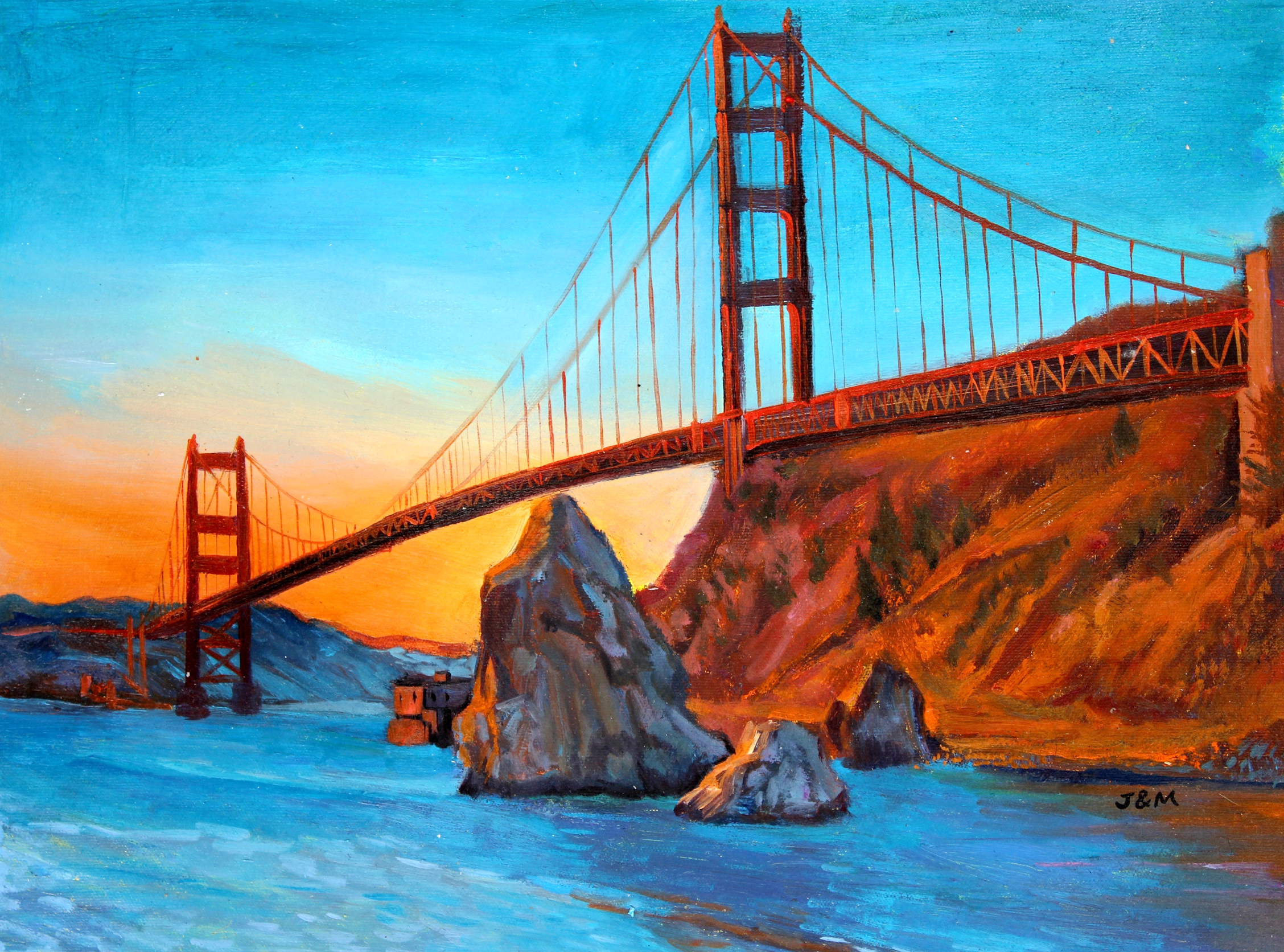 Golden Gate Painting at PaintingValley.com | Explore collection of ...