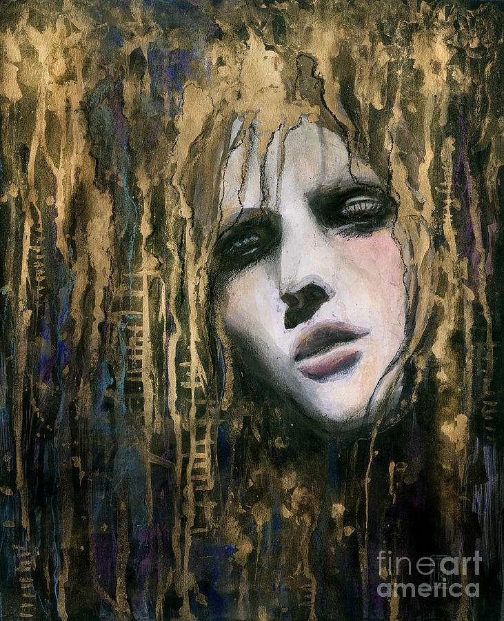 731x900 Golden Girl Painting By Laura Krusemark - Golden Girl Painting