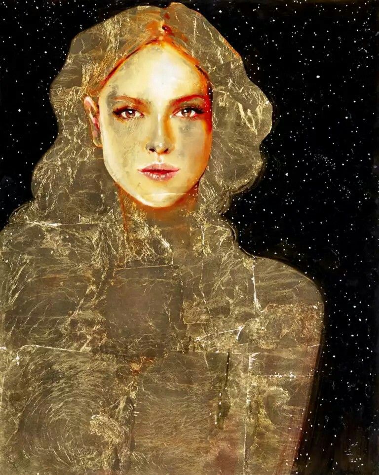 768x962 Golden Girl. - Golden Girl Painting