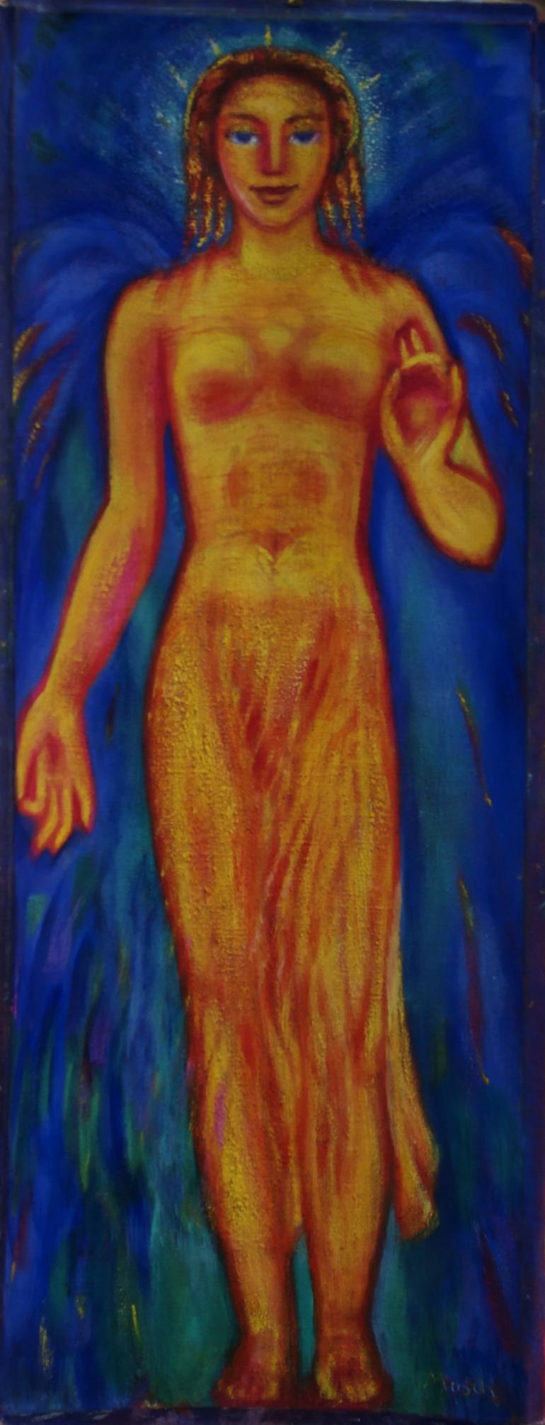770x2011 Saatchi Art Golden Girl Painting By Ragnit Von Mosch - Golden Girl Painting