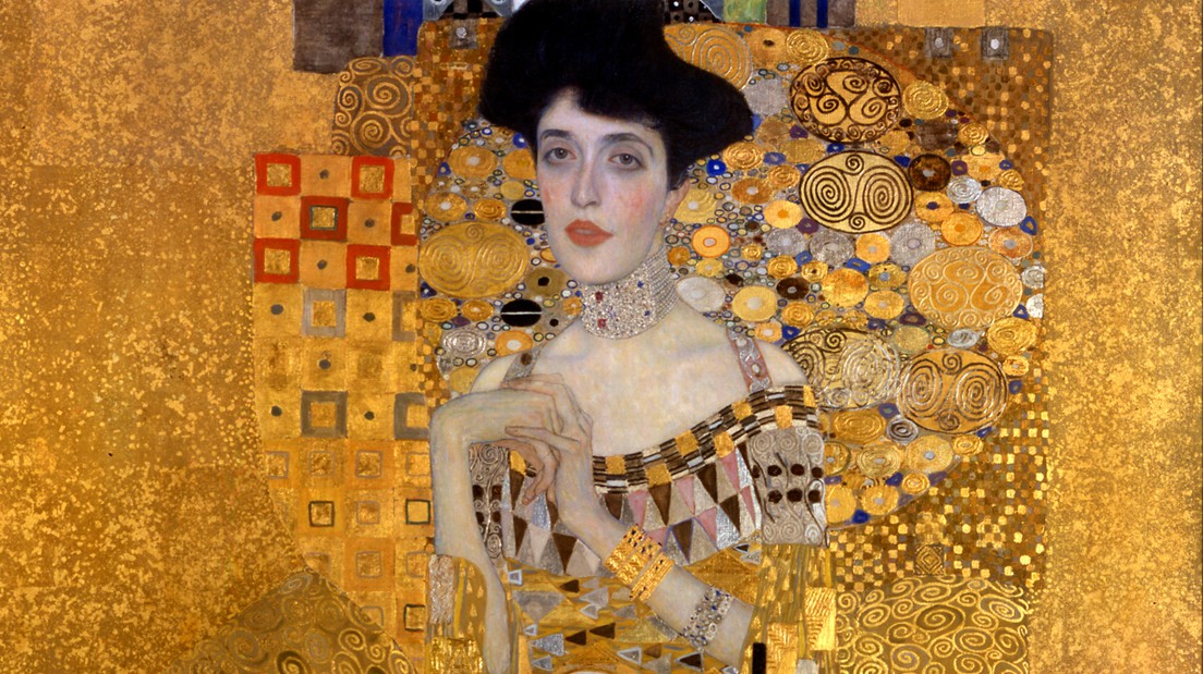 1104x619 Gallery Gustav Klimt's Best Known Paintings - Golden Girl Painting