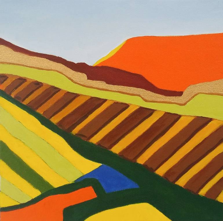 770x765 Saatchi Art Golden State Painting By Kenneth Johnson - Golden State Painting