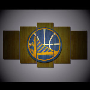 300x300 Framed 5pcs Golden State Warriors Canvas Print Painting Wall Art - Golden State Painting