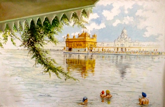 576x374 Golden Temple Large Canvas 2 The Sikh Foundation International - Golden Temple Canvas Painting
