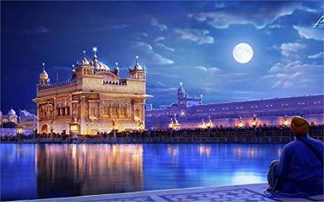 463x289 Makeuseof Painting Art The Golden Temple Punjab India - Golden Temple Canvas Painting