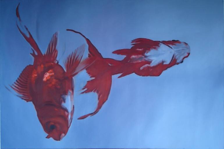 770x511 Saatchi Art Dead Goldfish Painting By Aleksandar Avramovic - Goldfish Painting