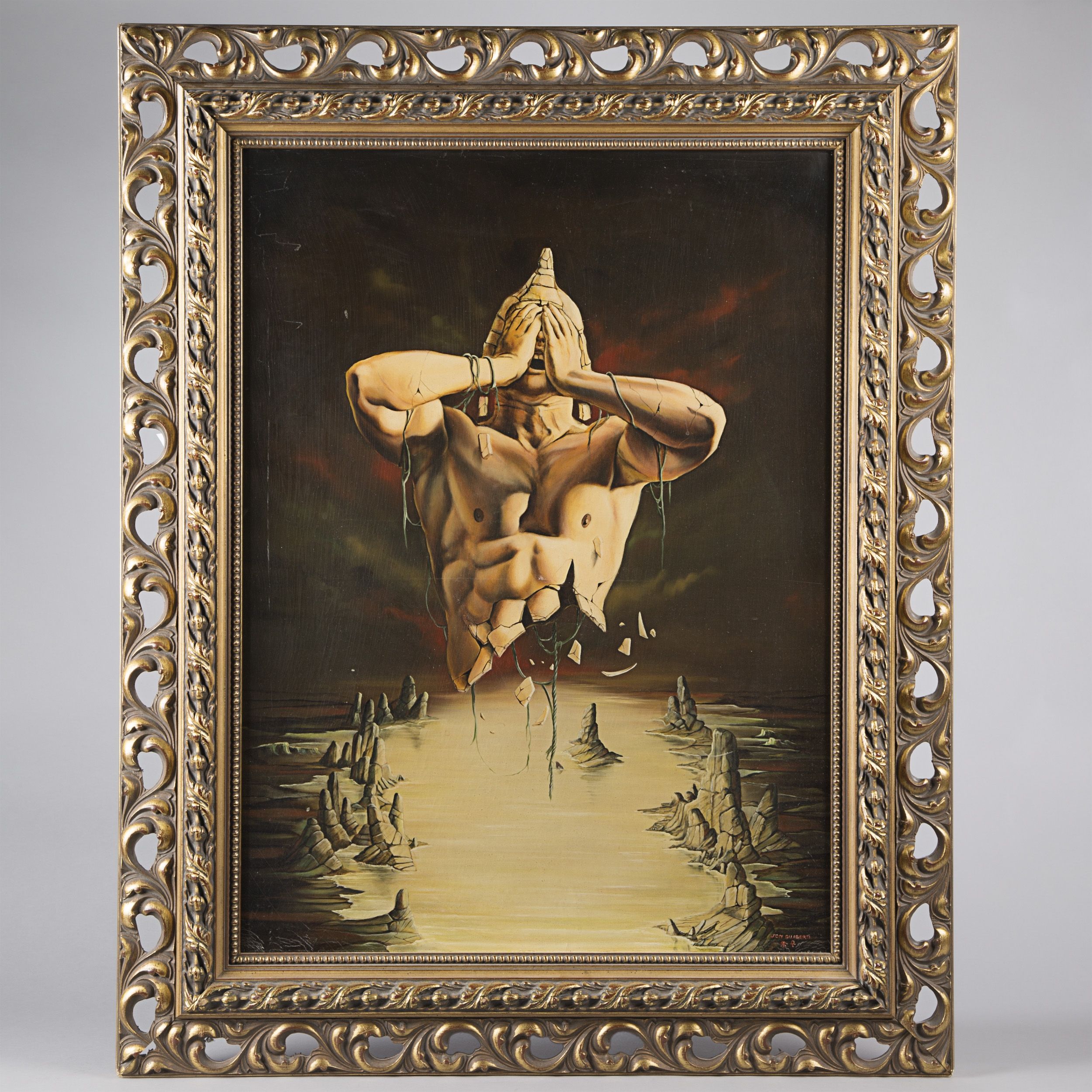 2500x2500 Michel Giliberti. La Nuit Du Golem, Painting - Golem Painting