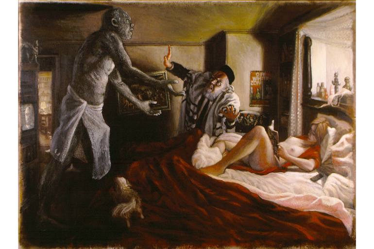 770x513 Saatchi Art Golem Painting By Warren Criswell - Golem Painting