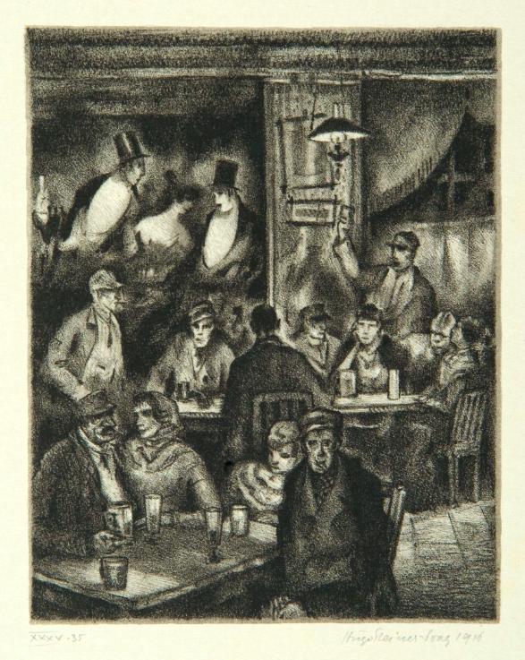 587x737 Fileat The Loisitschek , Page 15 From The Book Der Golem - Golem Painting