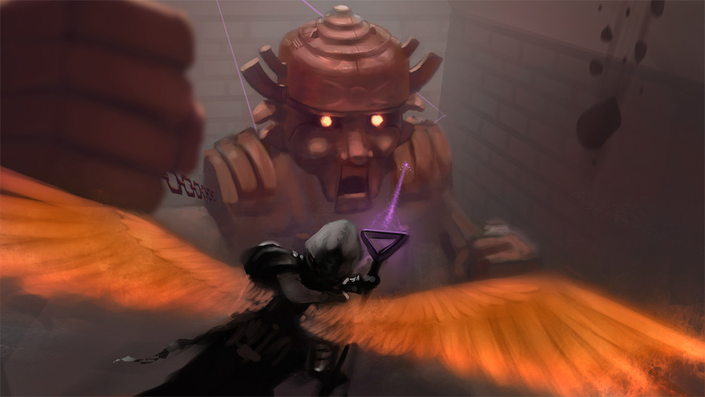 1000x563 The Golem (Painting) - Golem Painting