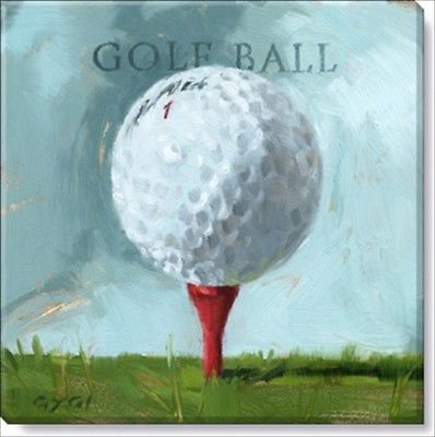 398x400 Golf Ball Painting By Darren Gygi Giclee 20 X 20 Canvas Wall Art - Golf Ball Painting