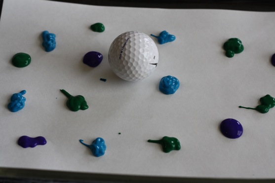 557x371 Painting With Golf Balls The Picky Apple - Golf Ball Painting