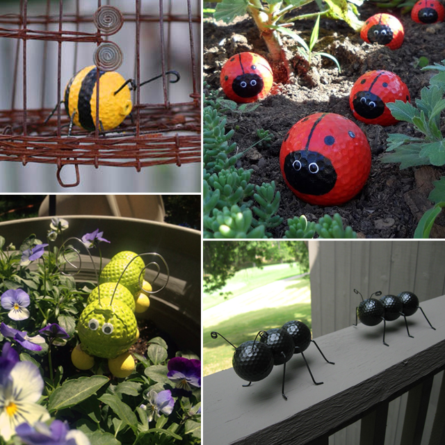 640x640 Recycle Used Golf Balls With This Cute Garden Craft Quibids Blog - Golf Ball Painting