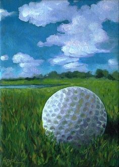 236x331 Resting - Golf Ball Painting