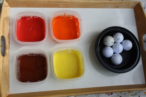 560x372 Fall Art Activity For Toddlers - Golf Ball Painting