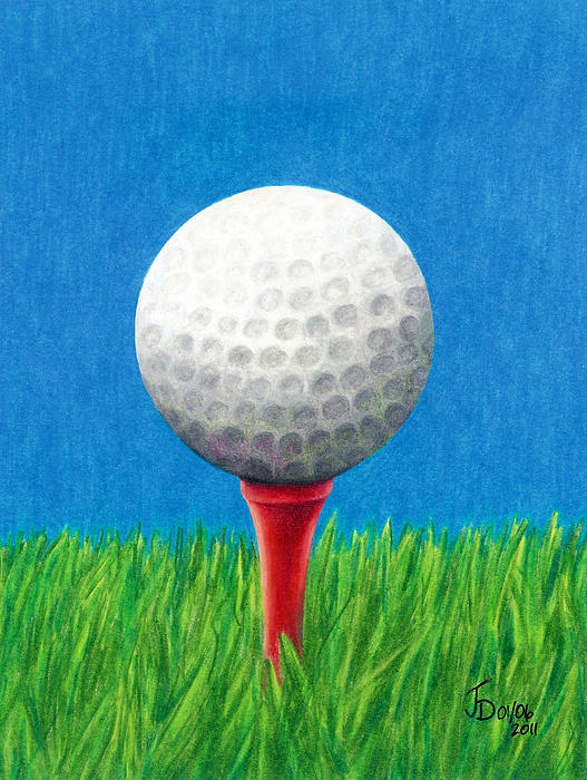 527x700 Golf Ball And Tee Bath Towel For Sale By Janice Dunbar - Golf Ball Painting