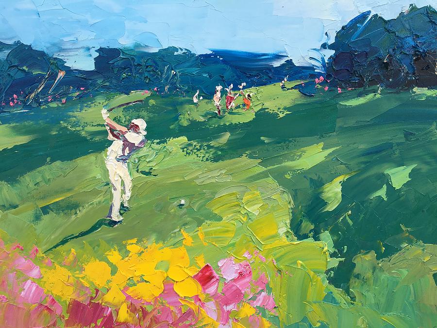900x675 Golf Club Painting By Agostino Veroni - Golf Club Painting