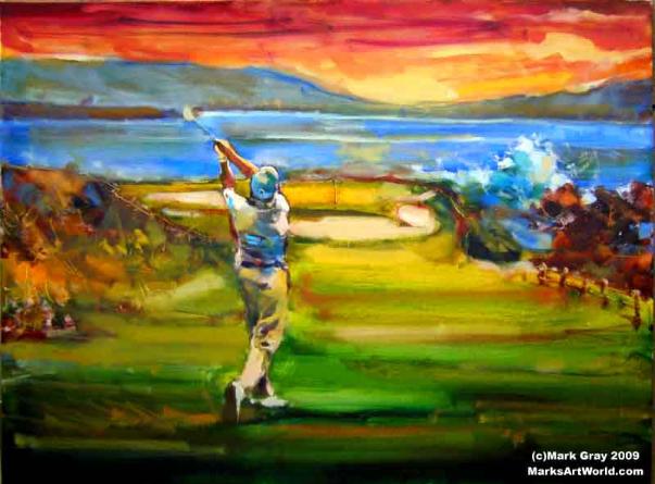 603x445 Rory Mciiory - Golf Club Painting