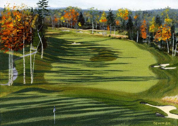 600x424 Painting A Manicured Landscape - Golf Course Painting