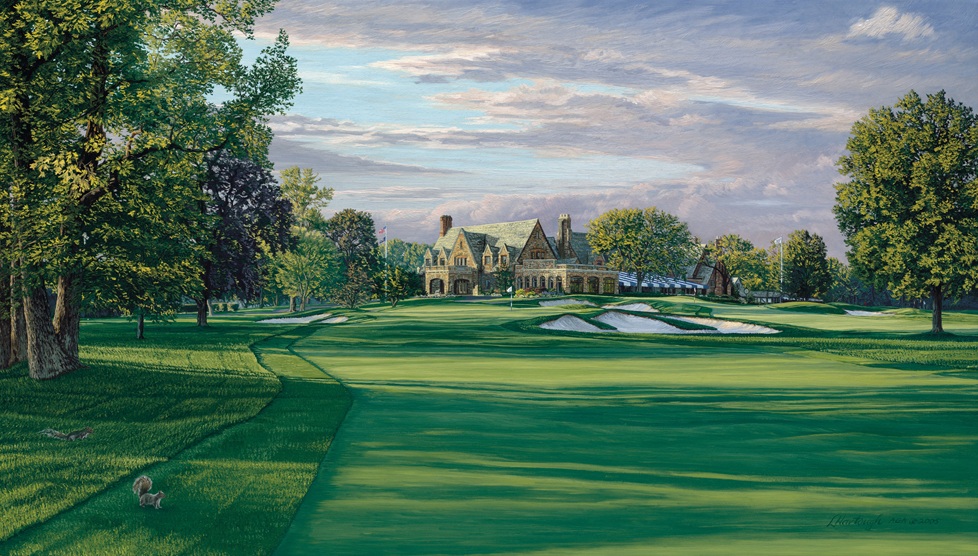 978x556 Winged Foot Golf Course Paintings - Golf Course Painting