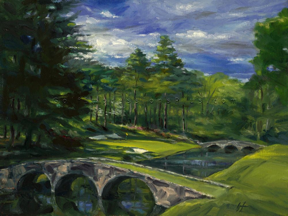 1000x750 Golf Course Paintings - Golf Course Painting