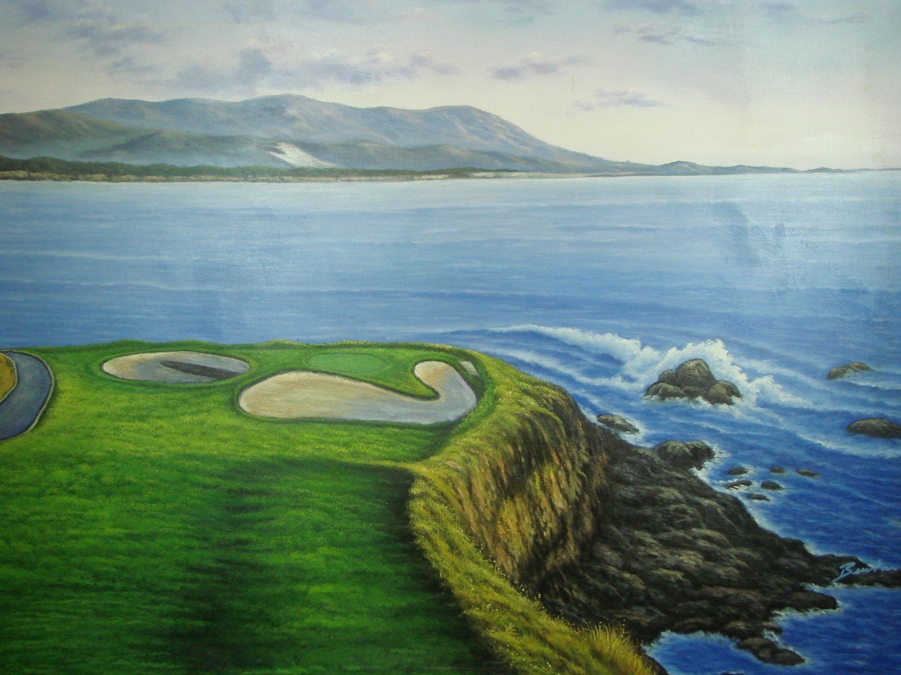 1280x960 Golf Oil Painting By Benton 72 X 48 Dsc07119 - Golf Oil Painting