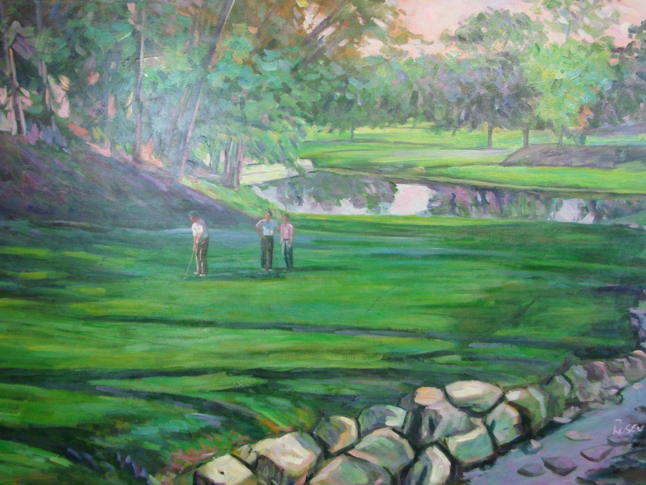 1280x960 Golf Oil Painting By Rosen 72 X 48 Dsc07123 - Golf Oil Painting