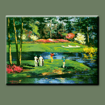 350x350 Handmade Modern Wall Decorative Pop Art Painting Golf Sports Oil - Golf Oil Painting