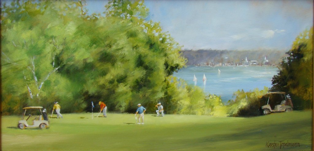 1024x493 Hanseatic Art Gallery Peninsula Park Golf Course - Golf Oil Painting
