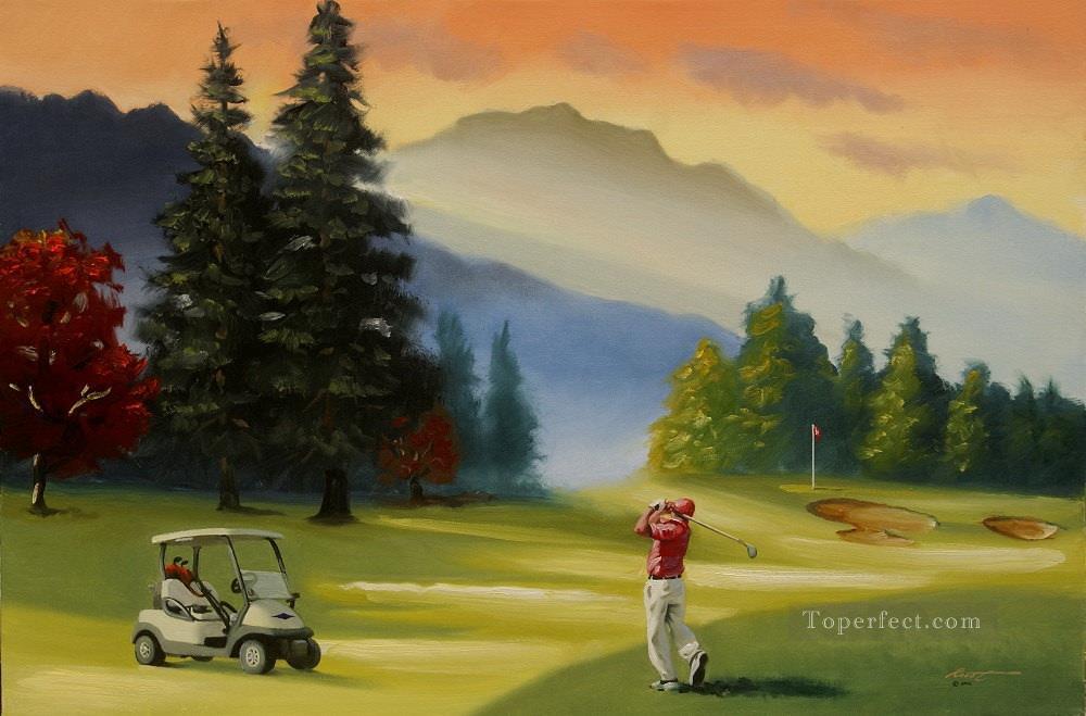 Golf Oil Painting at PaintingValley.com | Explore collection of Golf ...