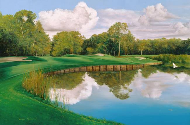 650x430 Fine Art Oil Paintings Fine Art Artist Adriano Manocchia - Golf Oil Painting