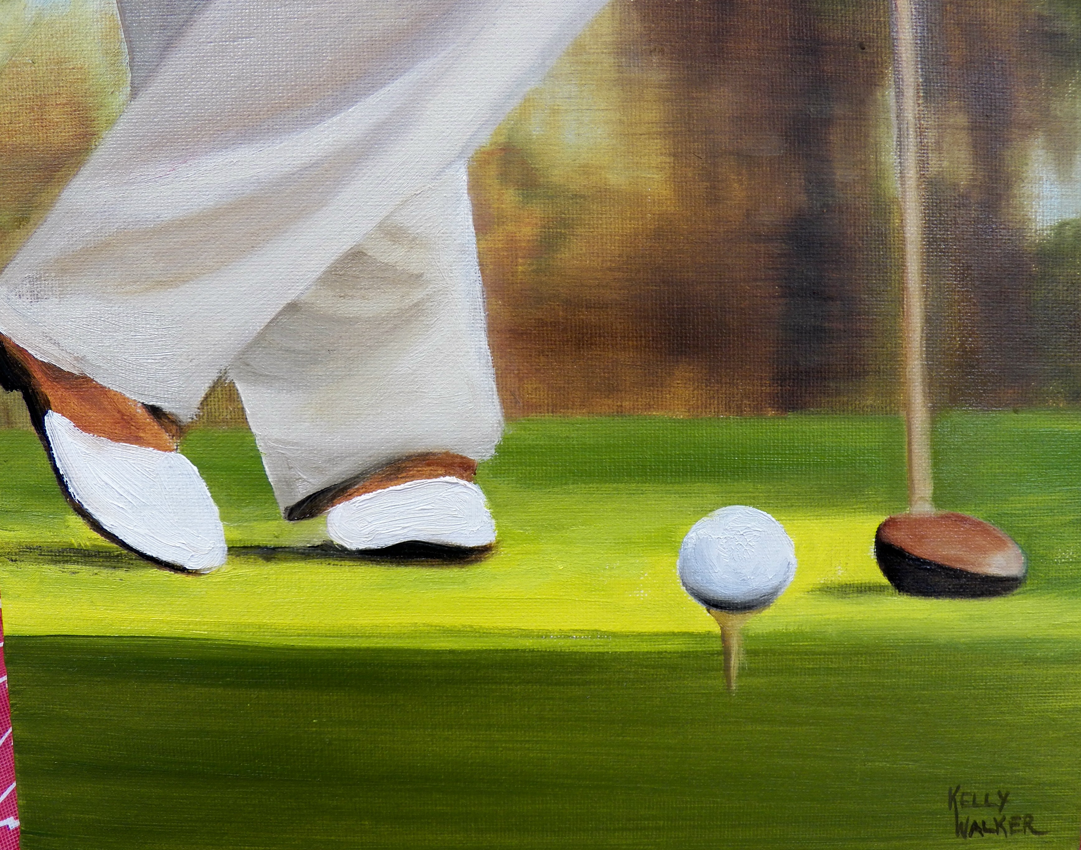 3473x2733 Golf A Place For Learning - Golf Oil Painting
