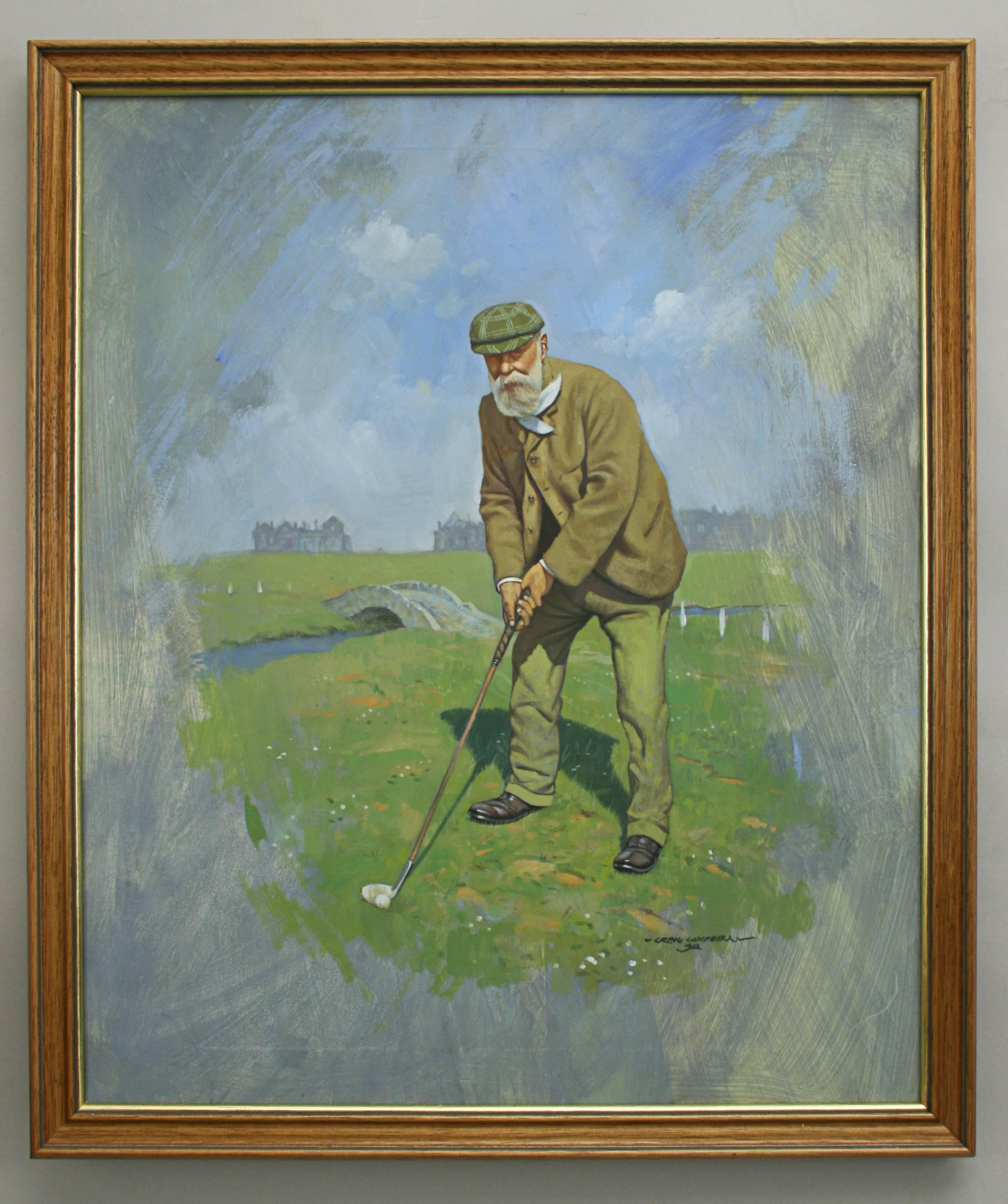 2405x2873 Golf Painting Of Old Tom Morris For Sale - Golf Painting