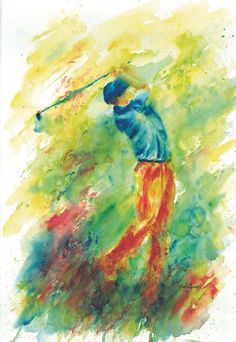 236x342 Golf Print, Sports Decor, Golf Gift Men, Golf Decor, Father Gift - Golf Painting
