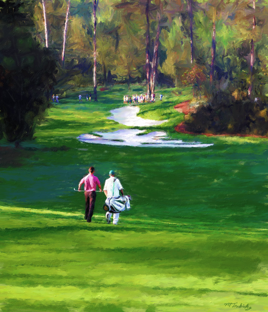861x1000 Masters Golf Painting Sports Artist Mark Trubisky Custom - Golf Painting