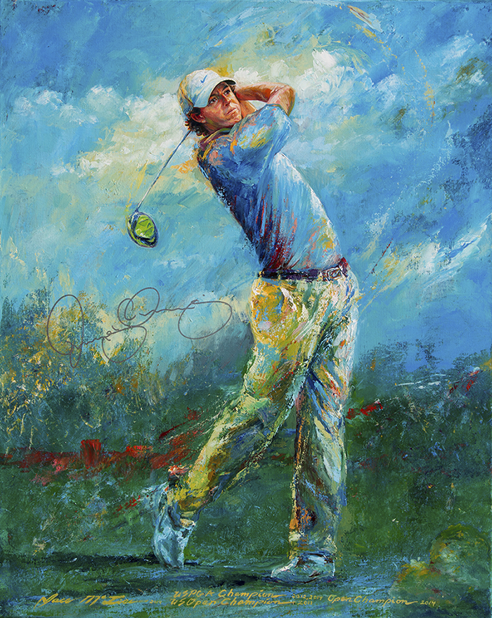 700x879 Mctier Art Golf Art - Golf Painting