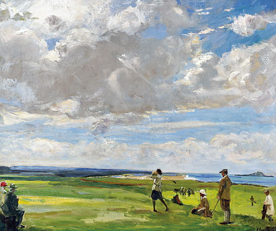 545x456 The Art Of Golf - Golf Painting